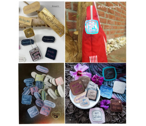 Stickserie - 95 Handmade Tags Labels